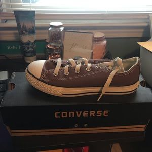 Brown Converse All Stars Youth Size